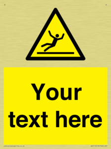 Custom Figure Slipping Sign